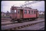 Alte Triebfahrzeuge in Langenthal (Oberaargau - Jura - Bahn OJB): Der zweiachsige Wagen 14 mit 140 PS.