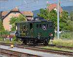 Triebwagentreffen Koblenz, August 2017. Czm 1/2 31 der UeBB rangiert um seinen Beiwagen herum.