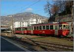 Der CEV MVR BDeh 2/4 74 mit dem Bt 222 steht in Vevey.