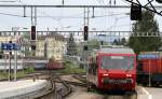 BDeh 3/6 26 eingestellt bei der RHB (Rorschach-Heiden Bergbahn) als R 5095 (Rorschach Hafen-Heiden) bei der Einfahrt Rorschach 26.4.09