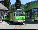 tpc - BDeh 4/4 83 mit Zug im Bahnhof Vilars-sur-Ollon am 09.07.2023