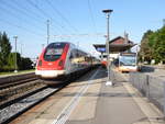 SBB - ICN Friedrich Glauser bei der Durchfahrt im Bahnhof von Bettlach am 03.09.2017