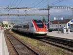 SBB - ICN Xavier Stockmar bei der einfahrt im Bahnhof von Yverdon les Bains am 06.05.2018