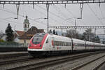 ICN 500 013  Denis de Rougemont  durchfährt am 26.01.2023 den Bahnhof Rupperswil.