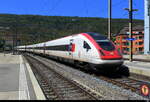 SBB - ICN  RABDe 500 007-5 bei der einfahrt in den Bahnhof Biel am 28.07.2026