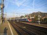 RABDe 500 003-9 ''Germaine de Stal'' + 500 024-5 ''Ernest von Stockalper'' am 12.10.08 bei der Durchfahrt in Winterthur Grze.