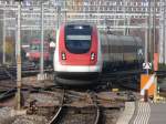 SBB - ICN August Picard bei der einfahrt in den Personenbahnhof von Biel/Bienne am 08.11.2008