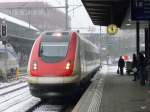 SBB - ICN bei der einfahrt im Gleis 14 im Bahnhof Basel SBB am 24.12.2010