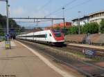 RABDe 500 012-0 ''Jean Rudolf von Salis'' am 6.7.2011 in Bellinzona als ICN 10014 nach Zrich HB.