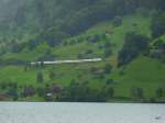 SBB - ICN unterwegs am Zugersee bei Goldau am 23.07.2011