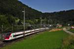 SBB ICN bei Tecknau, Aufgenommen am 07.07.2012