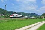 RABe 500 013 als ICN 30628 bei Liesberg, 07.06.2015.