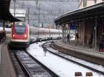 SBB - ICN Louise Favre bei der einfahrt im Bahnhof Olten am 16.01.2016