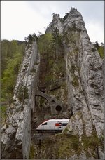 ICN-Nase zwischen den Tunneln Moutier III und IX.