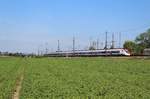 Doppeltraktion Giruno: SBB RABe 501 001  Kanton Tessin/Ticino  und SBB RABe 501 004   Kanton Luzern  unterwegs am 27.