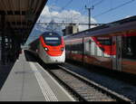 SBB - RABe  93 85 0 501 019-0 bei der einfahrt im Bhf.