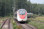 Am 13.06.2026 fuhr der ECE 9 durch den Bahnhof Eystrup.