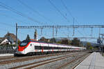 RABe 501 035-6 Giruno durchf�hrt am 28.09.2026 den Bahnhof Rupperswil.