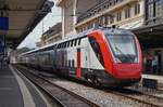 Der SBB RABe 502 207 (UIC 94 85 0 502 207-9 CH-SBB)  Stadt BERN  auf Testfahrt in Lausanne.