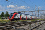 RABe 502 223-6 Twindexx durchfährt am 16.06.2023 den Bahnhof Pratteln.