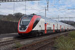 RABe 502 224-4 Twindexx durchfährt am 11.03.2024 den Bahnhof Gelterkinden.
