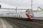 RABDe 502 010-7 Twindexx durchf�hrt am 16.03.2026 den Bahnhof Rothrist.