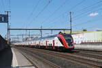 RABe 502 204-6 Twindexx durchf�hrt am 20.07.2026 den Bahnhof Rothrist.