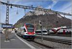 RE4865 von Wil mit ZVV 511 033 in Sargans. (15.03.2018)