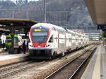 SBB - Triebzug RABe 511 014-8 bei der einfahrt im Bahnhof Burgdorf am 16.04.2018