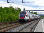 SBB - Triebzug RABe 511 121 unterwegs bei Mies am 06.05.2022