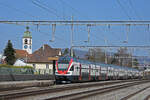 RABe 511 022 KISS durchfährt den Bahnhof Rupperswil. Die Aufnahme stammt vom 28.03.2022