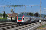 RABe 511 059 KISS durchfährt am 30.05.2023 den Bahnhof Rupperswil.