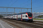 RABe 511 032 KISS durchfährt am 11.08.2025 den Bahnhof Rupperswil.