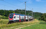 RABe 511 026 als RE 4917 (Schaffhausen - Z�rich HB) bei Lottstetten 22.6.26
