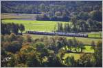 RE3815 im Rheintal bei Maienfeld.