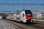 RABe 512 032-9 KISS durchfährt am 11.08.2025 den Bahnhof Rupperswil.
