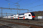 RABe 512 046-9 KISS durchfährt am 05.02.2026 den Bahnhof Pratteln.