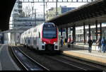 SBB - Triebzug RABe 512 025-3 bei der einfahrt in den Bahnhof Aarau am 22.02.2026