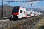RABe 512 046-9 KISS durchfährt am 02.02.2026 den Bahnhof Gelterkinden.