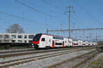 RABe 512 041-0 KISS durchf�hrt am 18.03.2026 den Bahnhof Kaiseraugst.