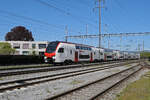 RABe 512 028-7 KISS durchf�hrt am 23.04.2026 den Bahnhof Kaiseraugst.