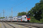 RABe 512 054-3 KISS f�hrt am 08.07.2026 Richtung Station Augarten.