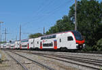 RABe 512 053-5 KISS f�hrt am 08.07.2026 Richtung Bahnhof Kaiseraugst.