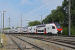 RABe 512 057-6 KISS f�hrt am 15.07.2026 Richtung Station Augarten.