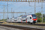 RABe 512 056-8 KISS durchf�hrt am 16.07.2026 den Bahnhof Pratteln.