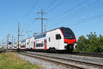 RABe 512 024-6 KISS f�hrt am 22.07.2026 Richtung Bahnhof Kaiseraugst.