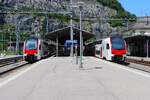 SBB Stadler Kiss am 09.07.26 in St. Maurice Bhf