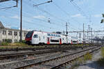 RABe 512 048-5 KISS durchf�hrt am 16.07.2026 den Bahnhof Pratteln.