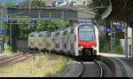 SBB - RABe 512 012-1 bei der einfahrt in den Bahnhof Vevey am15.08.2026