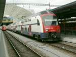 Bahnhofsfest in Chur,hier steht ein S-Bahnzug der neuen Generation vom Zrcher Verkehrs Verbund(ZVV)fr    Schnupperfahrten  bereit.Chur 25.05.08